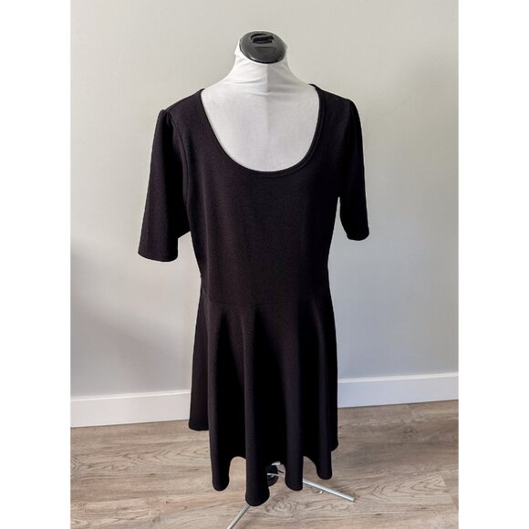 Lularoe Black Fit and Flare Dress - Picture 1 of 8